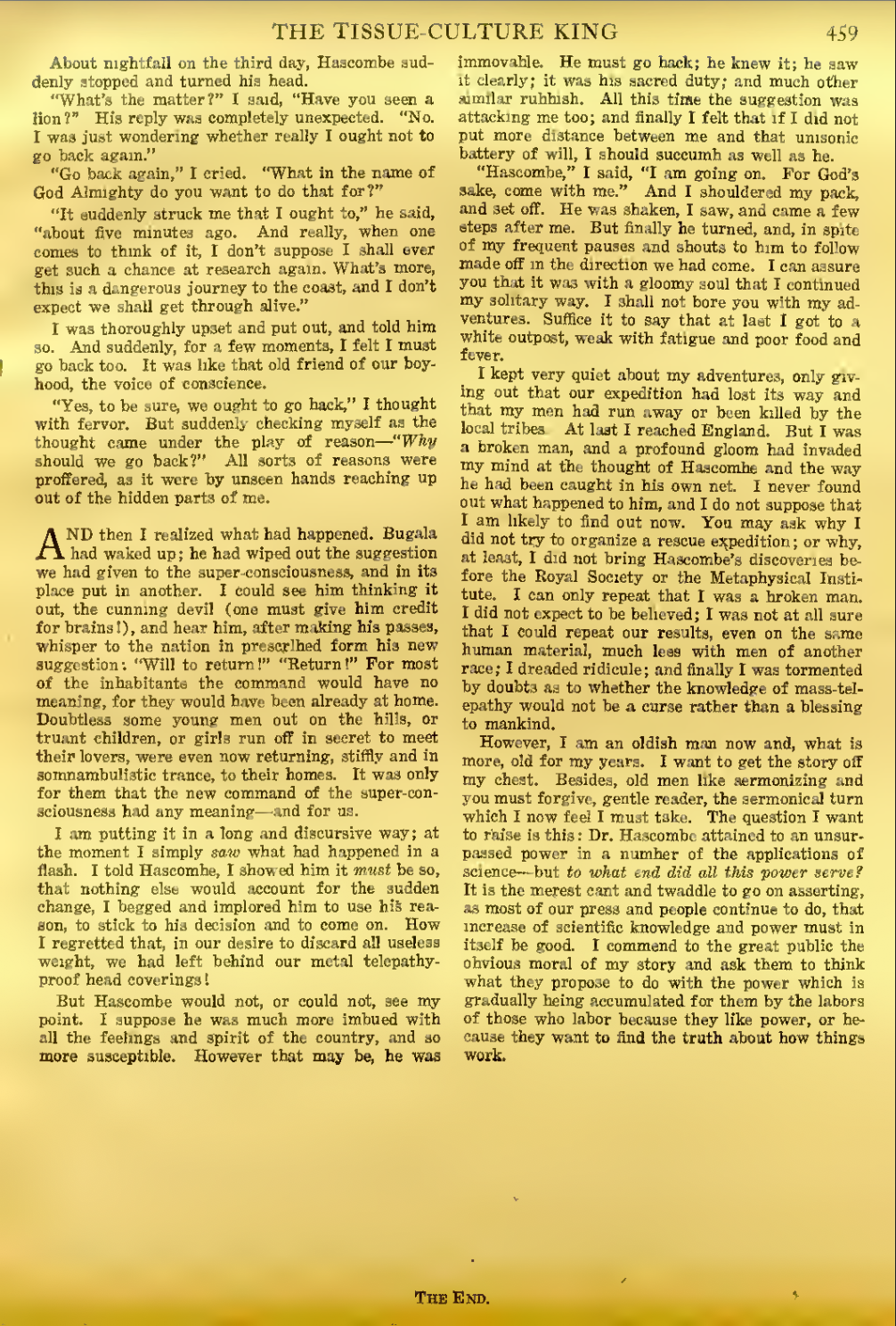 The Tissue-Culture King — Page 459